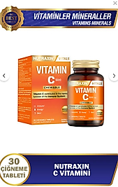 Nutraxin C Vitamini 500 Mg 30 Adet Çiğneme Tableti