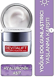 L'Oreal Paris Revitalift Filler Hyaluronik Asit Yoğun Dolgunlaştırıcı Yaşlanma Karşıtı Gece Kremi 50 ml (orjinal ürün)