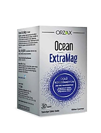 Ocean ExtraMag Üçlü Kombinasyon Magnezyum 200 mg Takviye Edici Gıda 30 Tablet