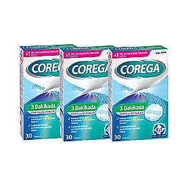 Corega 3 Dakikada Temizleyici 30 Tablet*3