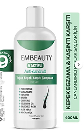 Embeauty Kepek Kaşıntı Ve Egzama Karşıtı 9 Aktifli Kepek Karşıtı Tuzsuz Sampuan 400 ml