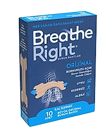 Breathe Right Orijinal Büyük Burun Bandı 10'lu