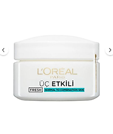 L'Oreal Paris Üç Etkili Nemlendirici Jel Krem Uzun Süreli Nemlendirme 50 ml