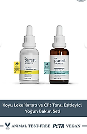 The Purest Solutions Koyu Leke ve Cilt Tonu Eşitlemeye Yardımcı Bakım Set