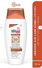 Sebamed Sun Care SPF 50+ UVA/UVB Filtresi ve E Vitamini Üçlü Yüksek Koruma Çok Yönlü Güneş Losyonu 150 ml