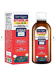 Sorvagen Kids Sıvı Form - Sitikolin DHA Omega 3 Norveç Balık Yağı ve B12 - 150 ml