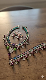 TASARIM  KOLYE BİLEKLİK HALHAL SET