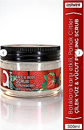 Ostwint Scrub Jel Çilek Özlü Yüz Ve Vücut Peelingi 300 ml*2