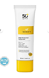 WIWIFY Leke Karşıtı, Yüksek Korumalı Güneş Kremi Spf 50+ Pa++++ (ALOE VERA ÖZLÜ) 50ml