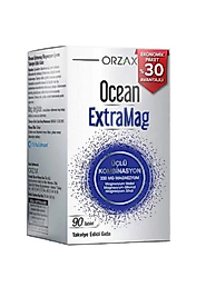 Orzax Ocean ExtraMag Üçlü Magnezyum Kombinasyonu 90 Tablet