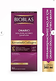 Bioblas Keratin & Kolajen Onarıcı Dolgunlaştırıcı Saç Bakım Şampuanı 360 Ml İnce ve Yıpranmış Saçlar