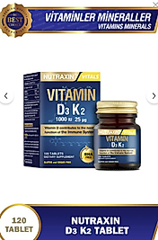 Nutraxin Vitamin D3K2 1000 IU 120 Tablet