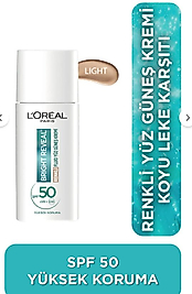 L'Oreal Paris Bright Reveal Koyu Leke Karşıtı Güneş Kremi SPF50+ 50 ml