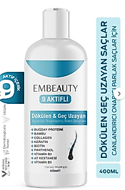 Embeauty Kolajen ve Keratin Saç Dökülmesine Karşı Besleyici Şampuan 400 m