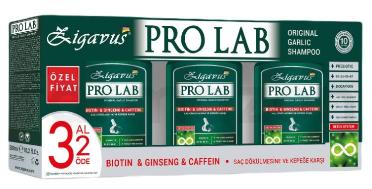 Zigavus Pro Lab Sarımsaklı Şampuan 300 ml | 3 Al 2 Öde