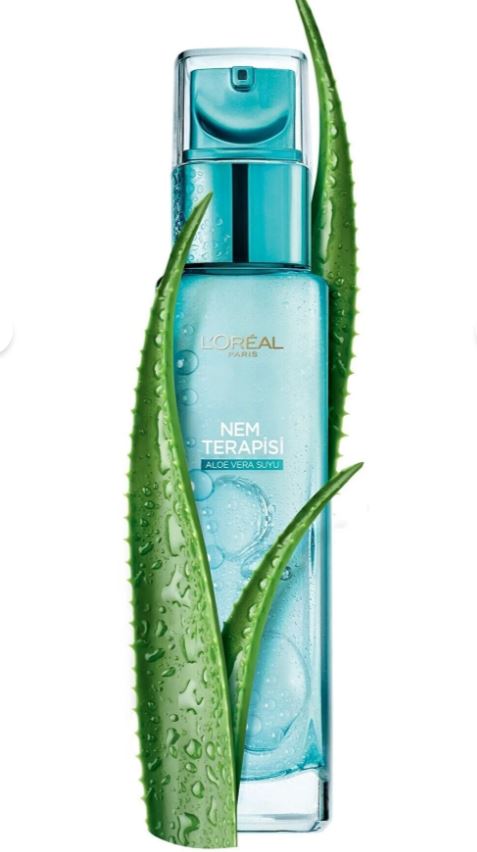 L'Oreal Paris Nem Terapisi Aloe Vera Suyu Normalden Karmaya Ciltler Su Bazlı Günlük Bakım 70 Ml