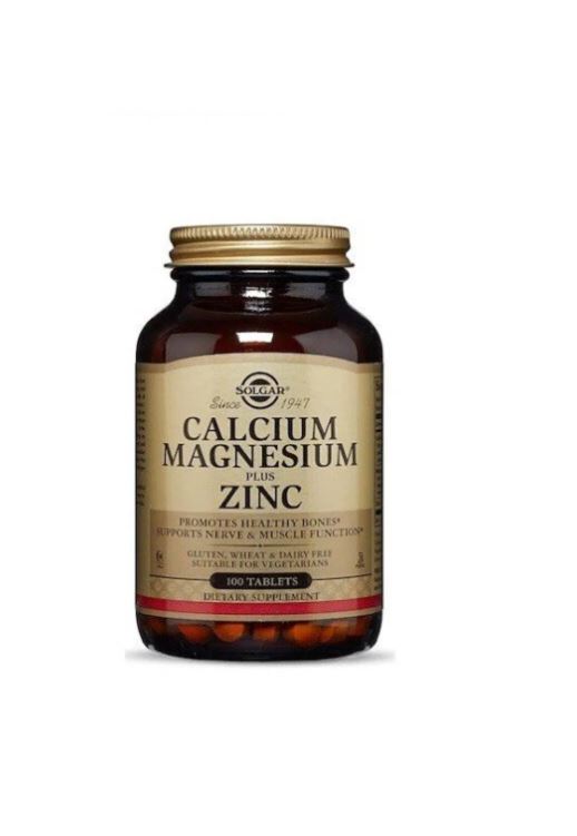 Solgar Calcium Magnesium Plus Zinc 100 Tablet