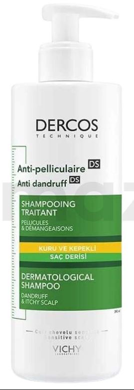 Vichy Dercos Anti Dandruff Kuru Saçlar için Kepek Karşıtı Şampuan 390 ml