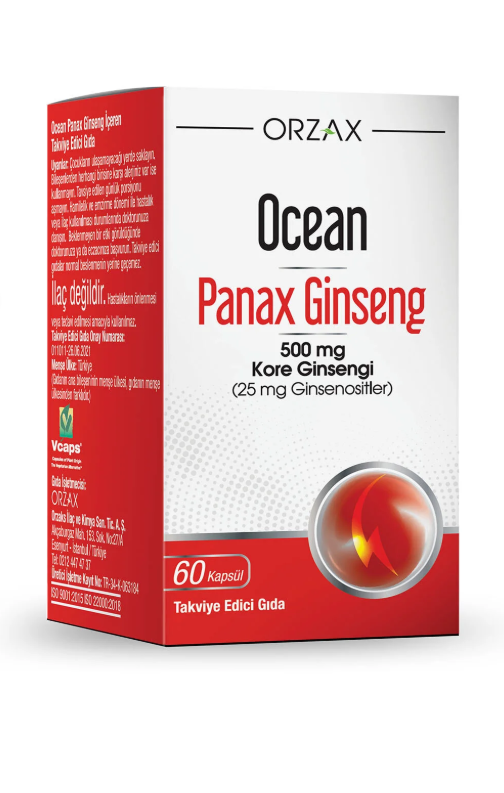 Ocean Panax Ginseng 500 Mg 60 Kapsül