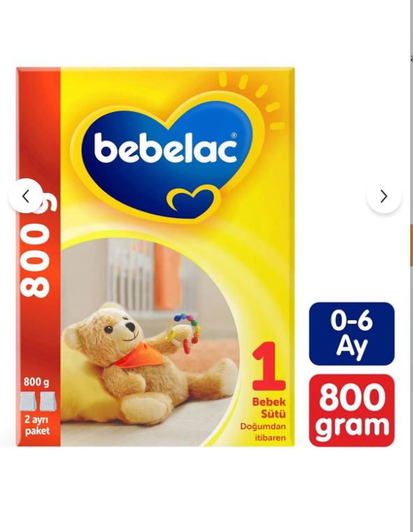 Bebelac 1 Bebek Sütü 0-6 Ay 800 gr