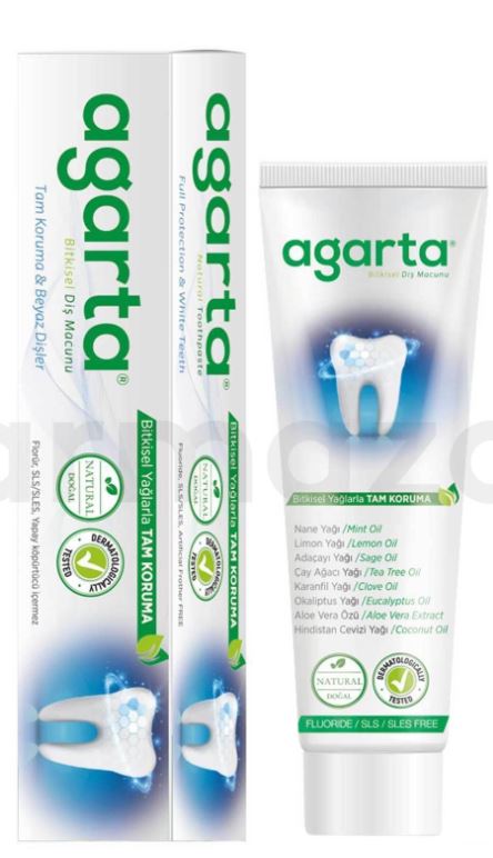 Agarta Bitkisel Diş Macunu Tüp 100 ml