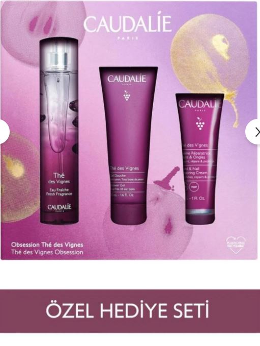 Caudalie Thé Des Vignes Üçlü Bakım Seti - Aromalı Parfüm 50 ml + Duş Jeli 50 ml + El Bakım Kremi 30 ml