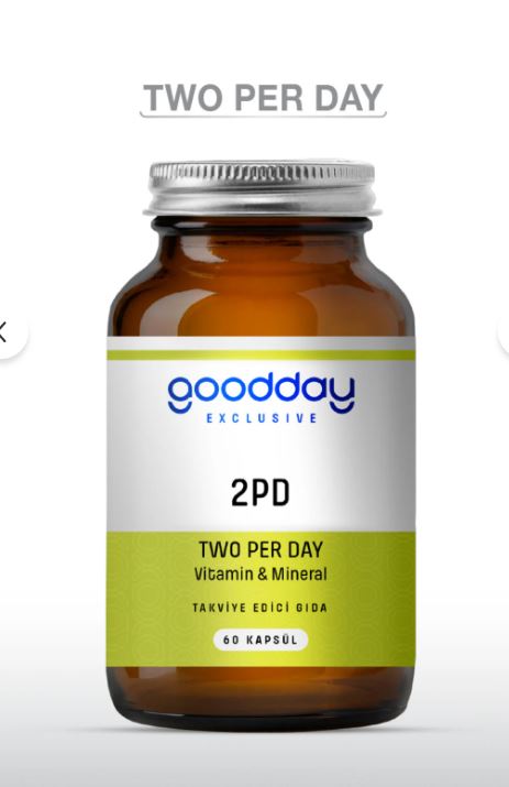 goodday 2pd Two Per Day Multi Vitamin 60 Kapsül 29 Etken Madde