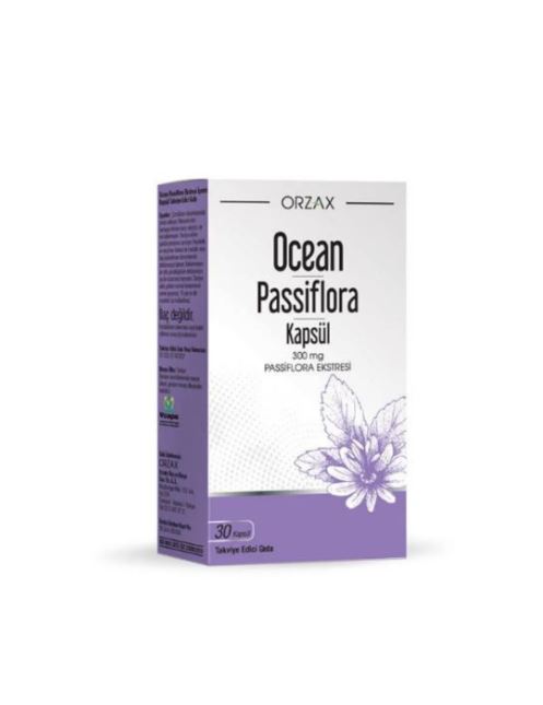 Orzax Ocean Passiflora Incarnate Capsule 300 mg 30 Kapsü