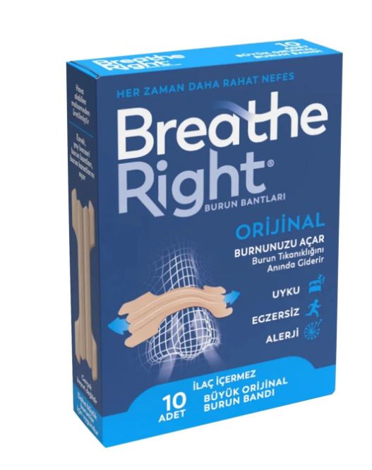 Breathe Right Orijinal Büyük Burun Bandı 10'lu