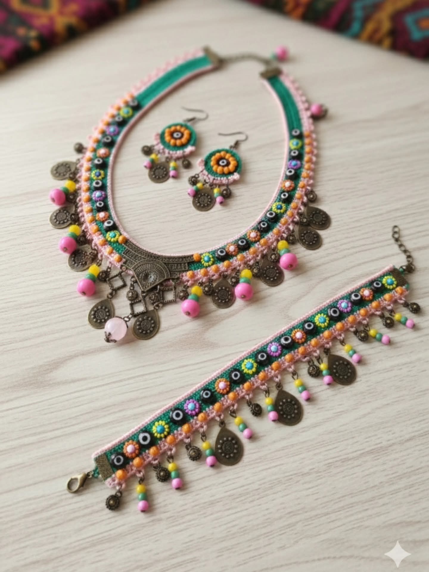 TASARIM  KOLYE BİLEKLİK HALHAL SET