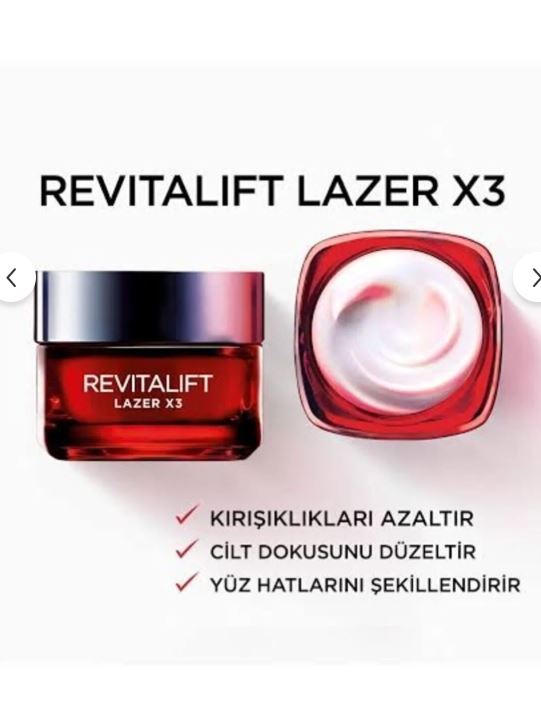 L'Oreal Paris Dermo Revitalift Laser X3 Yoğun Yaşlanma Karşıtı Gece Kremi 50 ml