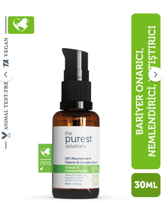 The Purest Solutions Vitamin B Complex Serum 10% Niacinamide & Vitamin B 30 ml