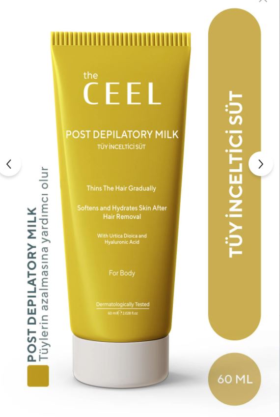 THE CEEL   Tüy İnceltici ve Nemlendirici Süt Isırgan Otu & Hyaluronik Asit Özlü 60 ml