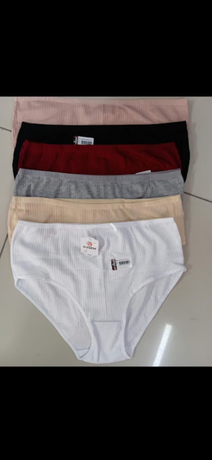 KADIN YÜKSEK BEL PAMUKLU KÜLOT*6