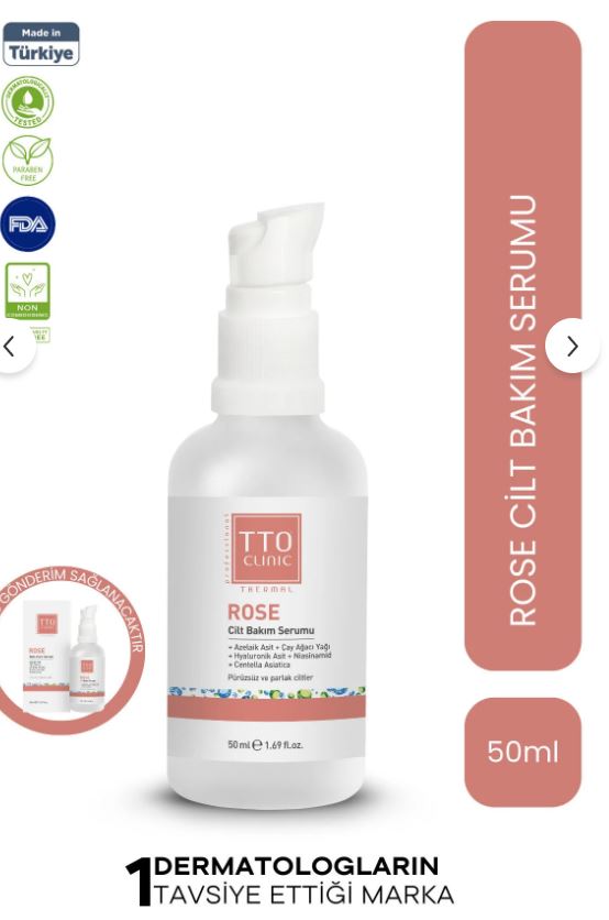 Tto Clinic Roze Cilt Bakım Serumu 50 ml