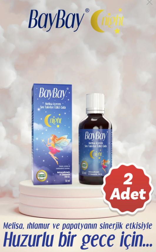BayBay Night Damla 50 ml 2 Adet